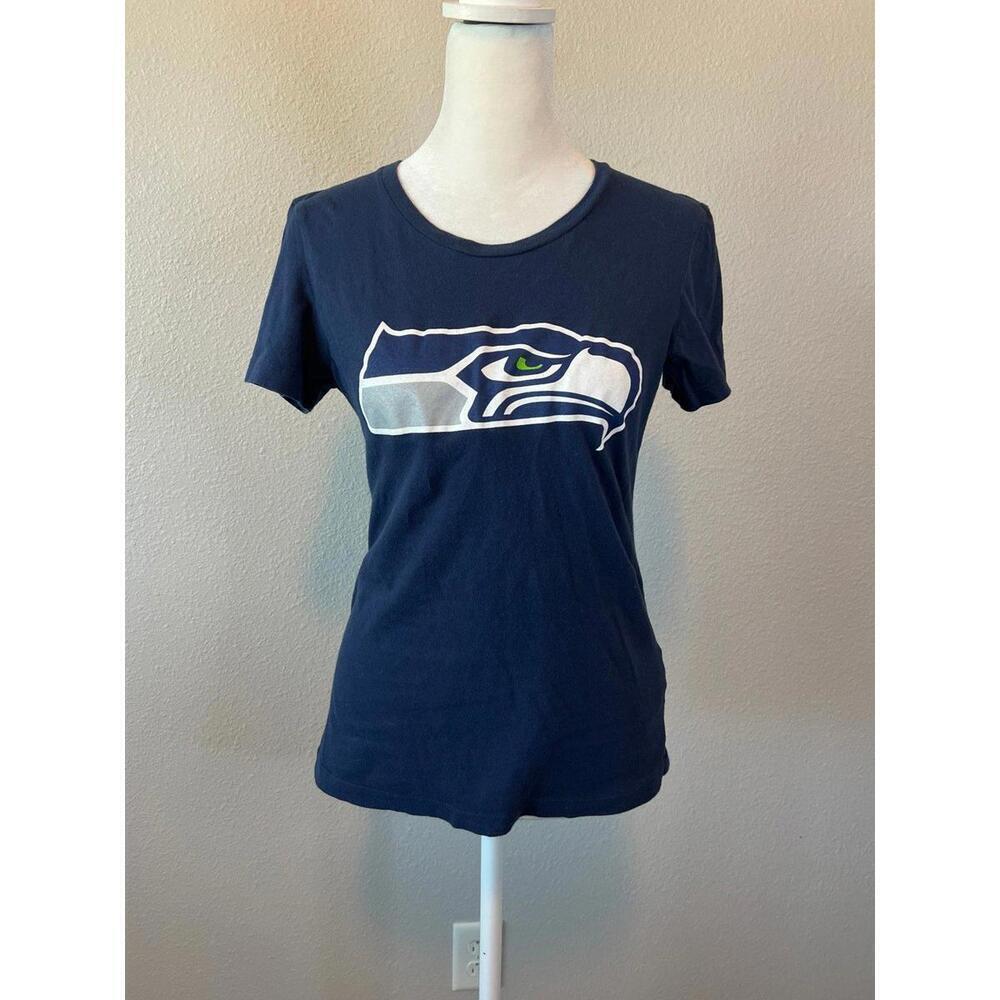 NFL Team Apparel Seattle Seahawks #88 TShirt Blue Size Small